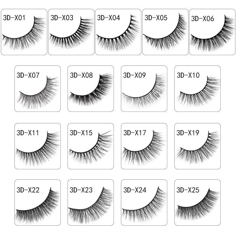 인조 3D 밍크 속눈썹, 볼륨 자연스러운 인조 속눈썹, 위스피 속눈썹, 메이크업 도구, 36 가지 스타일, 2 박스, 50/100 박스, 5 쌍, 도매