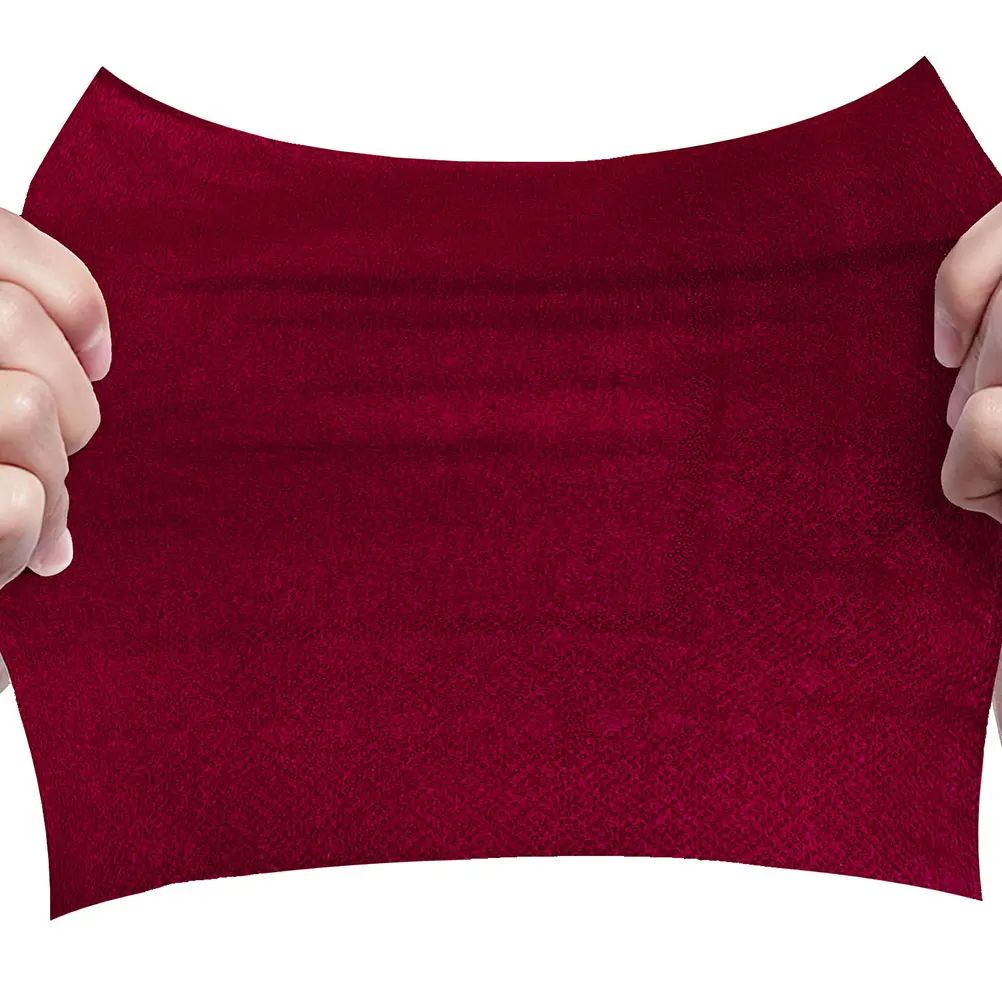 

20pcs Red Napkins Disposable Luncheon Napkins Wedding Banquet Napkins For Reception Dinners Tableware Birthday Event Party Decor