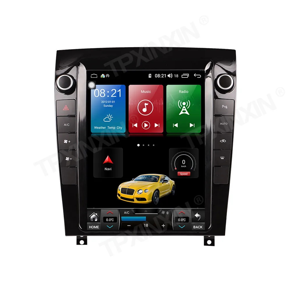 6+128GB Vertical Screen Car Multimedia Player For Jaguar F-TYPE 2013 - 2020 Android 14 car Radio GPS Navigation Carplay DSP
