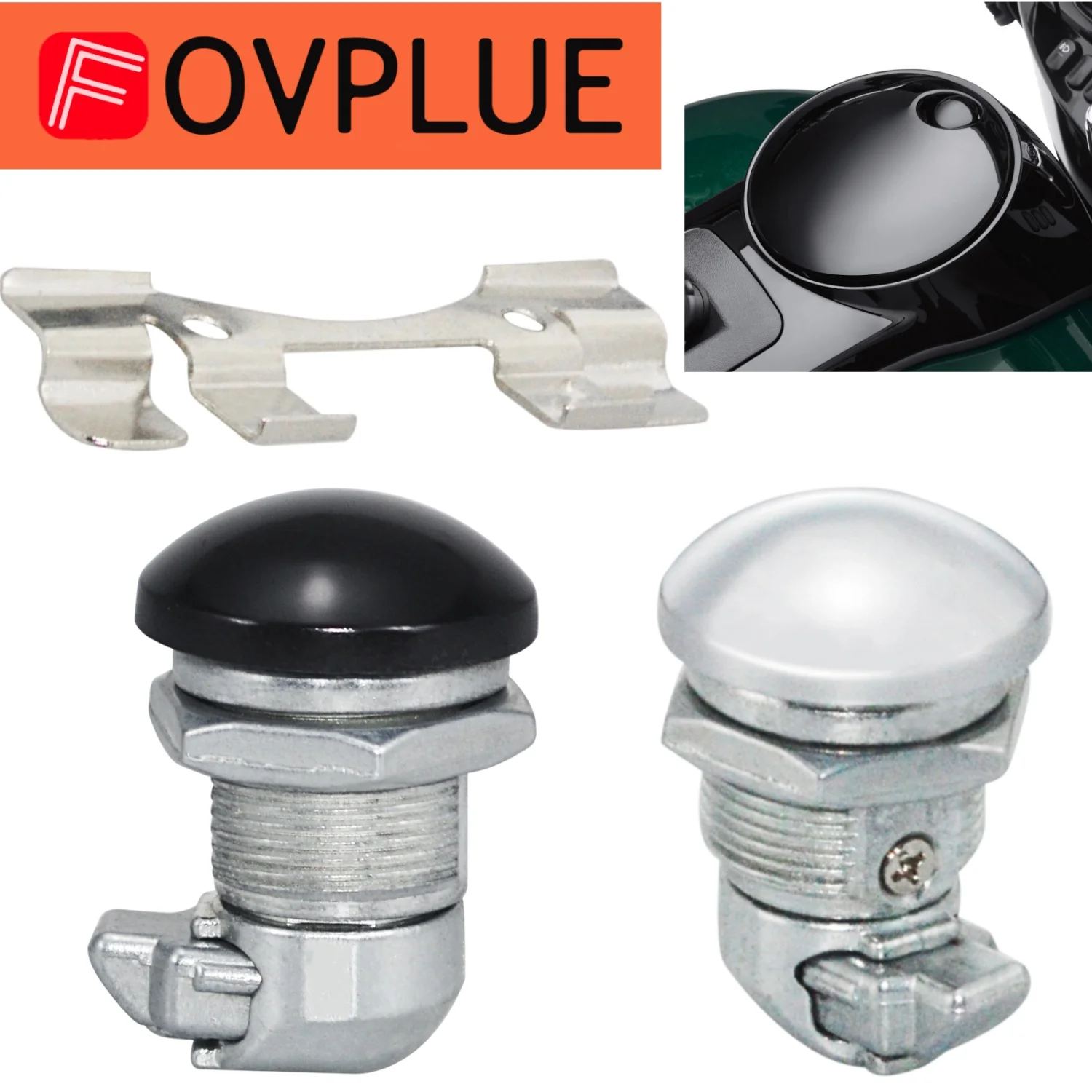 Motorcycle Oil Cap Tank Push Button Fuel Door Latch For Harley Touring CVO Electra Glide Road Glide Ultra Classic FLHX 1992-2025