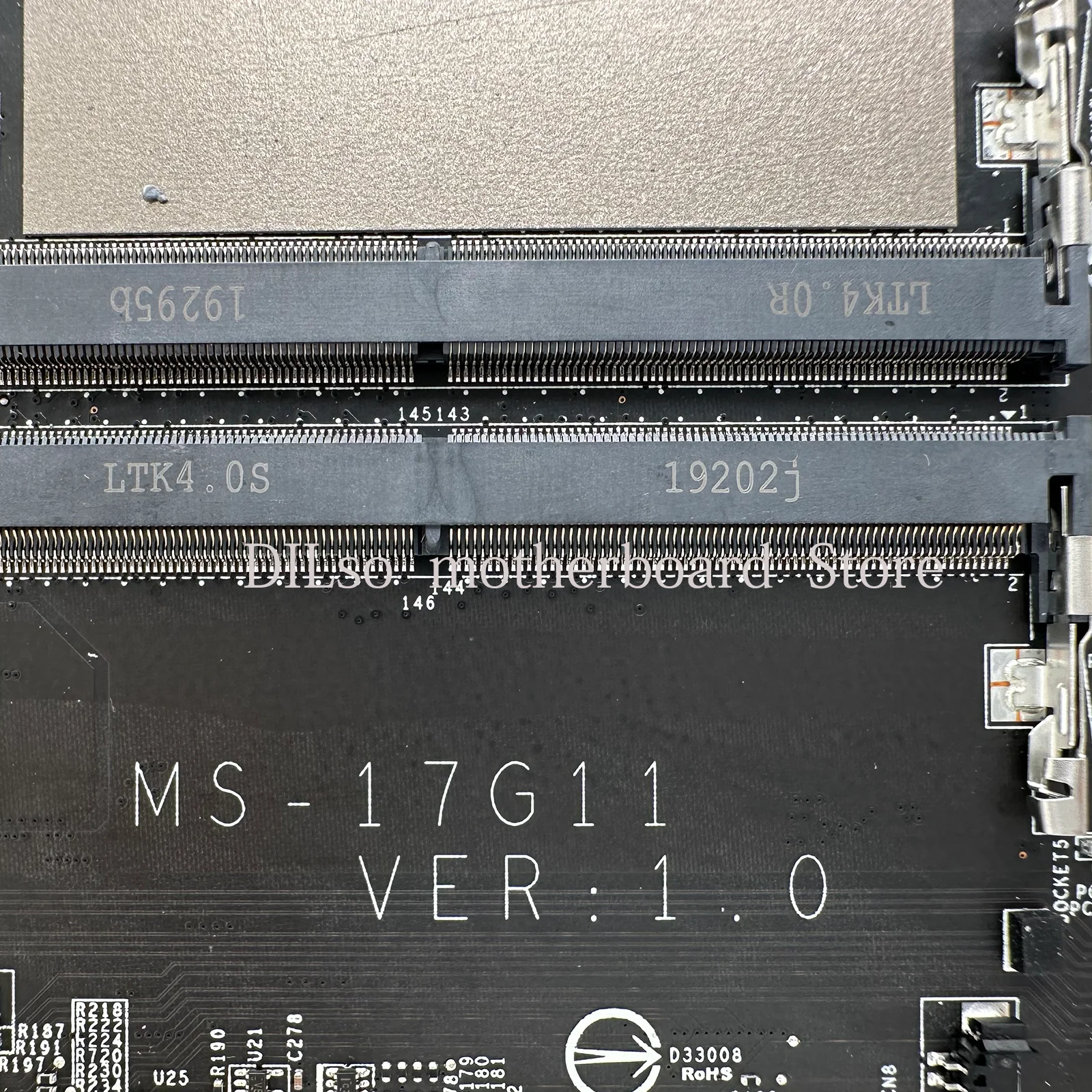 Imagem -06 - Mainboard para Msi Gs75 Stealth Ms-17g1 Laptop Motherboard I78750h I9-9880h I7-9750h Rtx2080 Rtx2060 Rtx2070 Rtx3000 Ms17g11