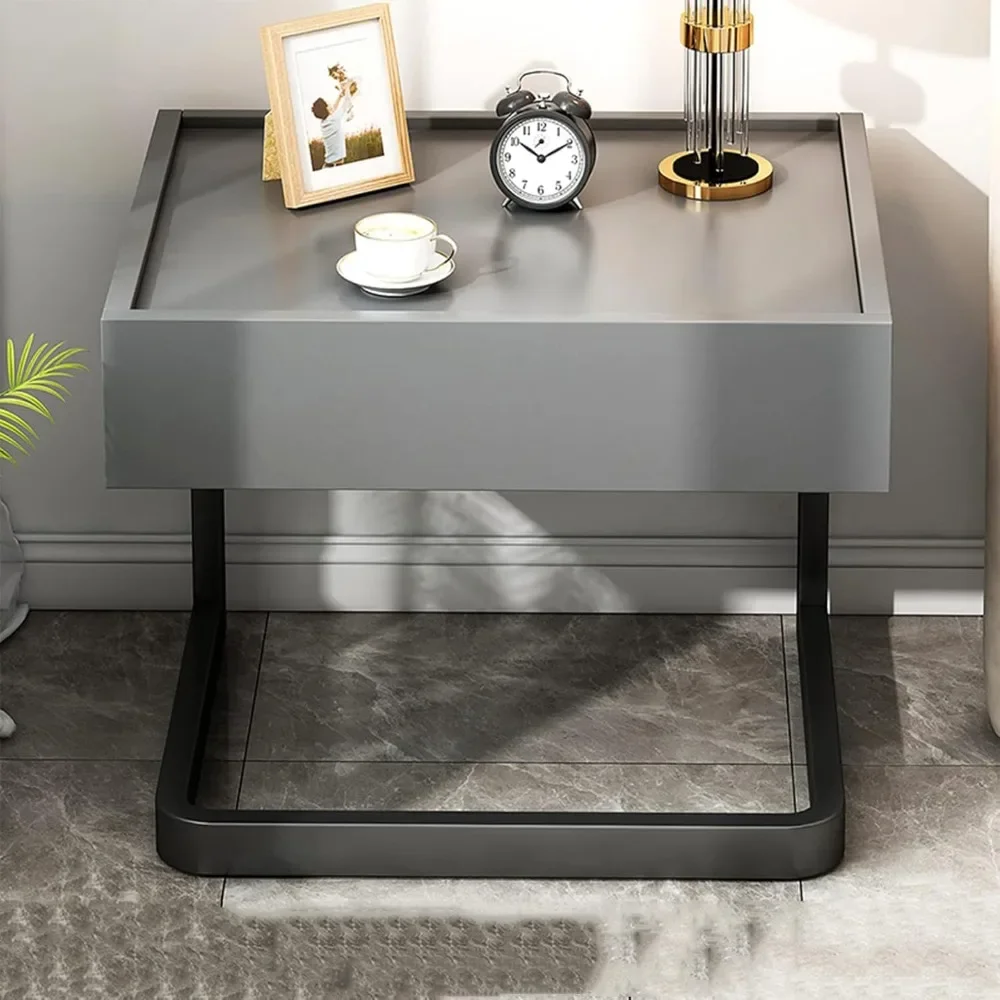 

Simple and Modern Nightstand 20×16×18inch, Light Luxury Ins Style Bedroom Simple and Modern Bedside Table, Home Drawer Bedside C