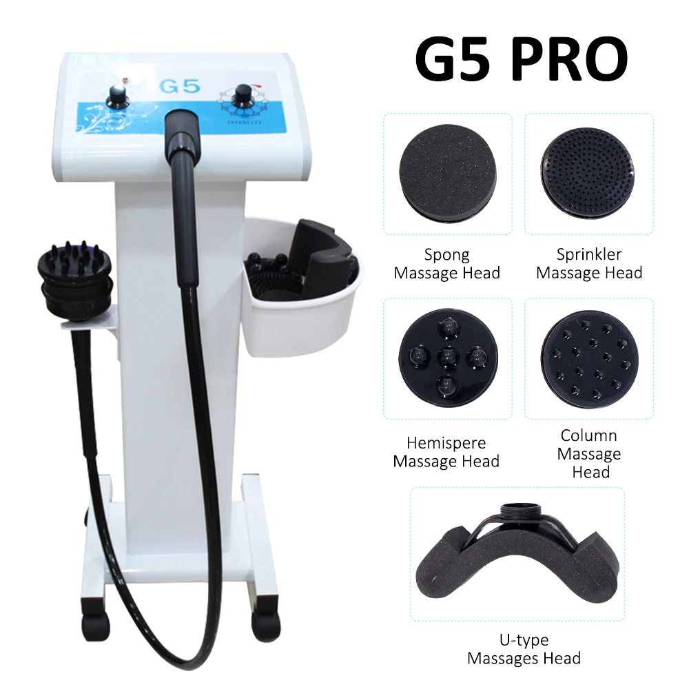 New G5 Vibration Machine With 5 Heads Body Slimming Weight Loss Cellulite Removal Beauty Salon Machine Muscle Waist Massage Tool