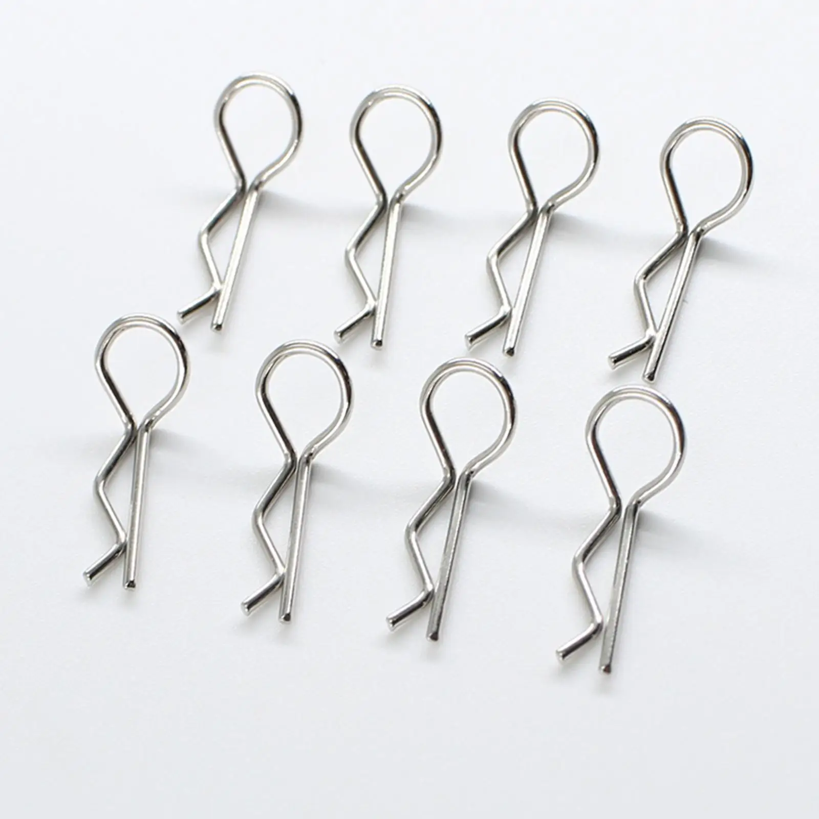 8Pcs RC Car Body Shell Clips Metal Spare Parts for 16302 16106Pro 1:16 1:18