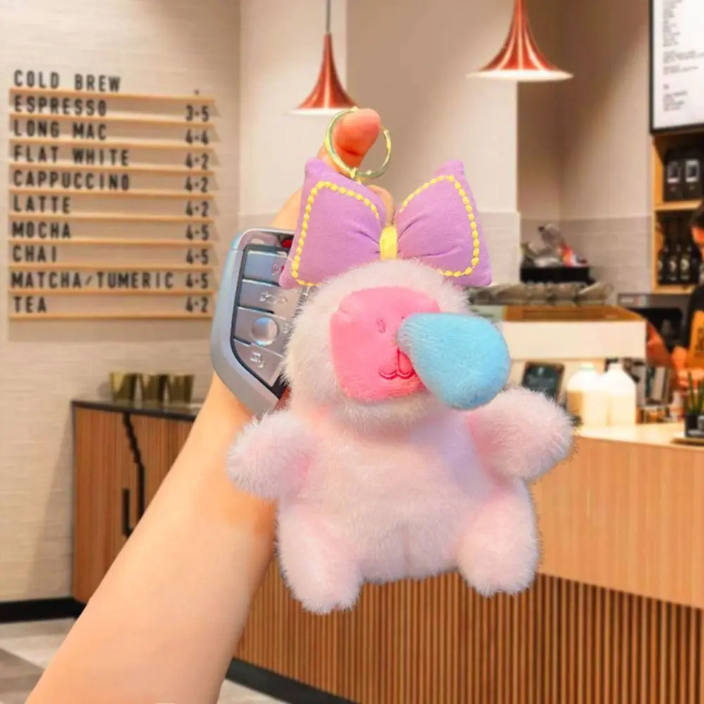 

Creative Cartoon Capybara Doll Keychain Plush Doll Cute School Bag Keychain Toy Guinea Pig Plush Key Ring Men Women