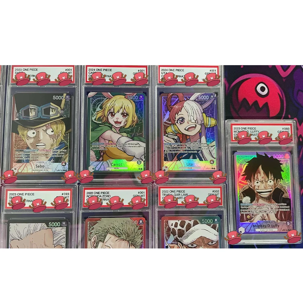 OPCG Graded Card GEM MT 10Points Collection Card OP05 OP06 OP01 OP08 ALTERNATE ART Monkey D Luffy Roronoa Zoro Color Flash Cards