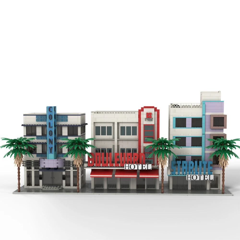 

NEW 3368PCS City Hot Selling Street View Moc Modular Building Ocean Drive DIY creative ideas Children Toy birthday Gift Blocks