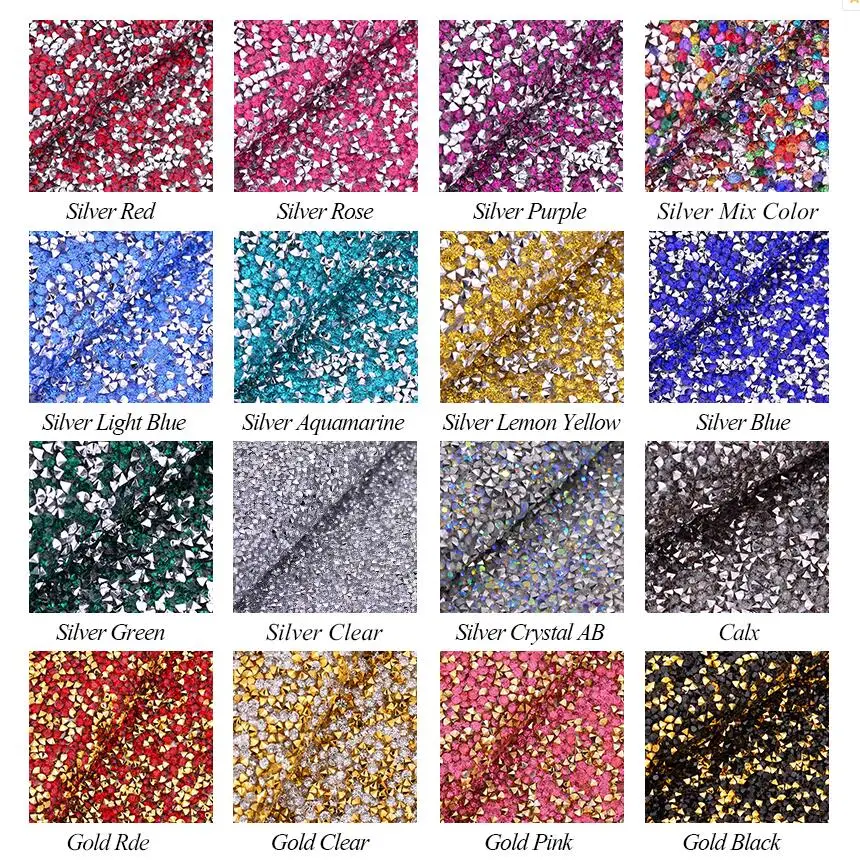 24*40 Cm Hotfix Bling Resin Rhinestone Sheet Trim Crystal Bead Applique Mesh Ribbon Banding Diy Car Decoration Cosmetic Stickers