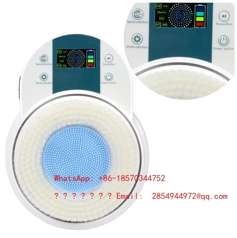 Wall Mount Electric Body Scrubber Automatic Back Bath Brush Household Shower Cleansing Device
