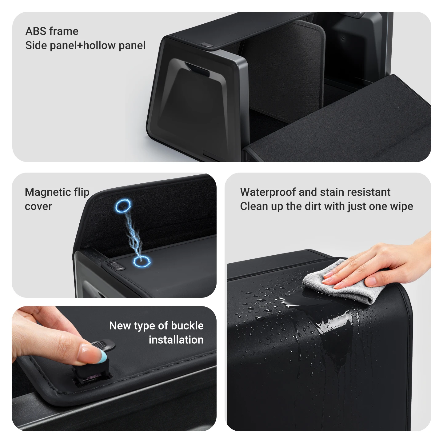 For Audi A3 8L 8V 8P S3 RS3 A4 B6 B7 B8 S4 A5 S5 RS5 A6 C5 C6 C7 S6 RS6 Car Trunk Storage Organizer Box Foldable Storage Case view 6