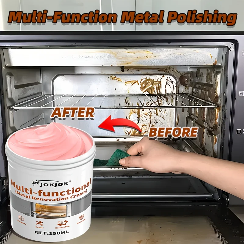 Mehrzweck-Metallpolierpaste, Edelstahl-Poliercreme, Chrom-Auto-Finish, Küchenutensilien, Wasserhähne, Waschbecken, Öfen, Grills