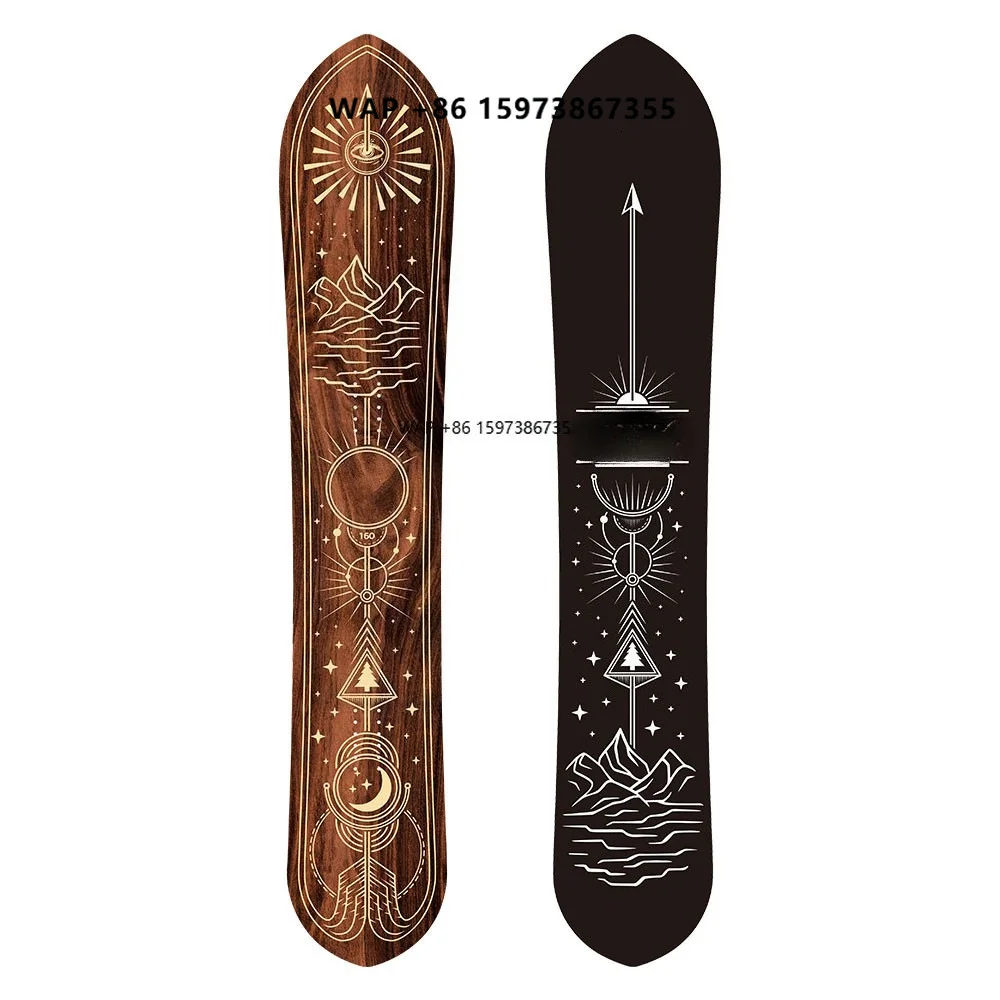 

2025 New Snowboarding Freestyle Camber Carbon Fiber Wood Core Snowboard Waterproof Fitness OEM Customized Fishing Adult Mountain