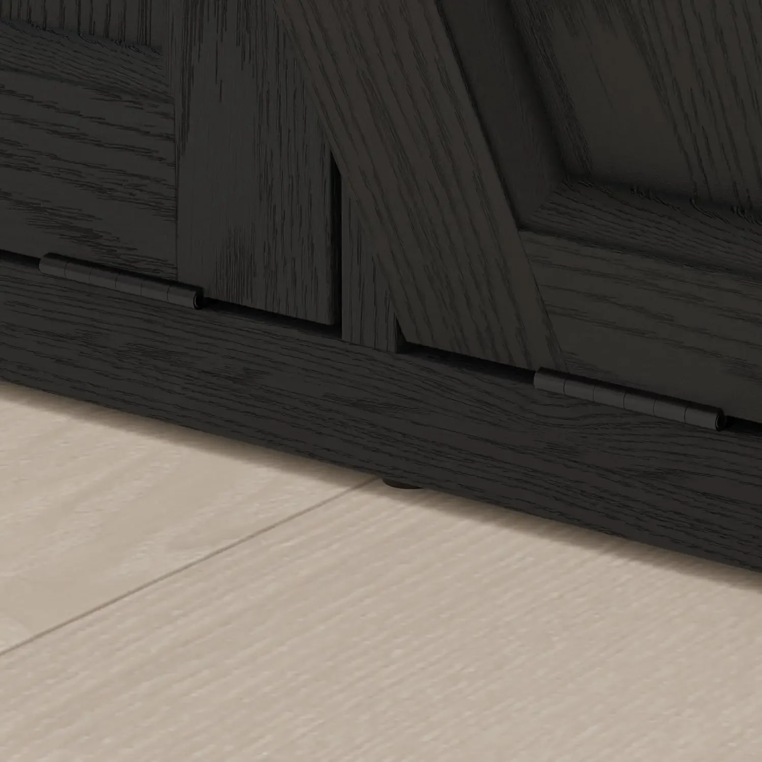 Trash Cabinet with Quick Installation and Deodorising Function, Wooden Trash Can Cabinet for Dining Room and Kitchen, Black