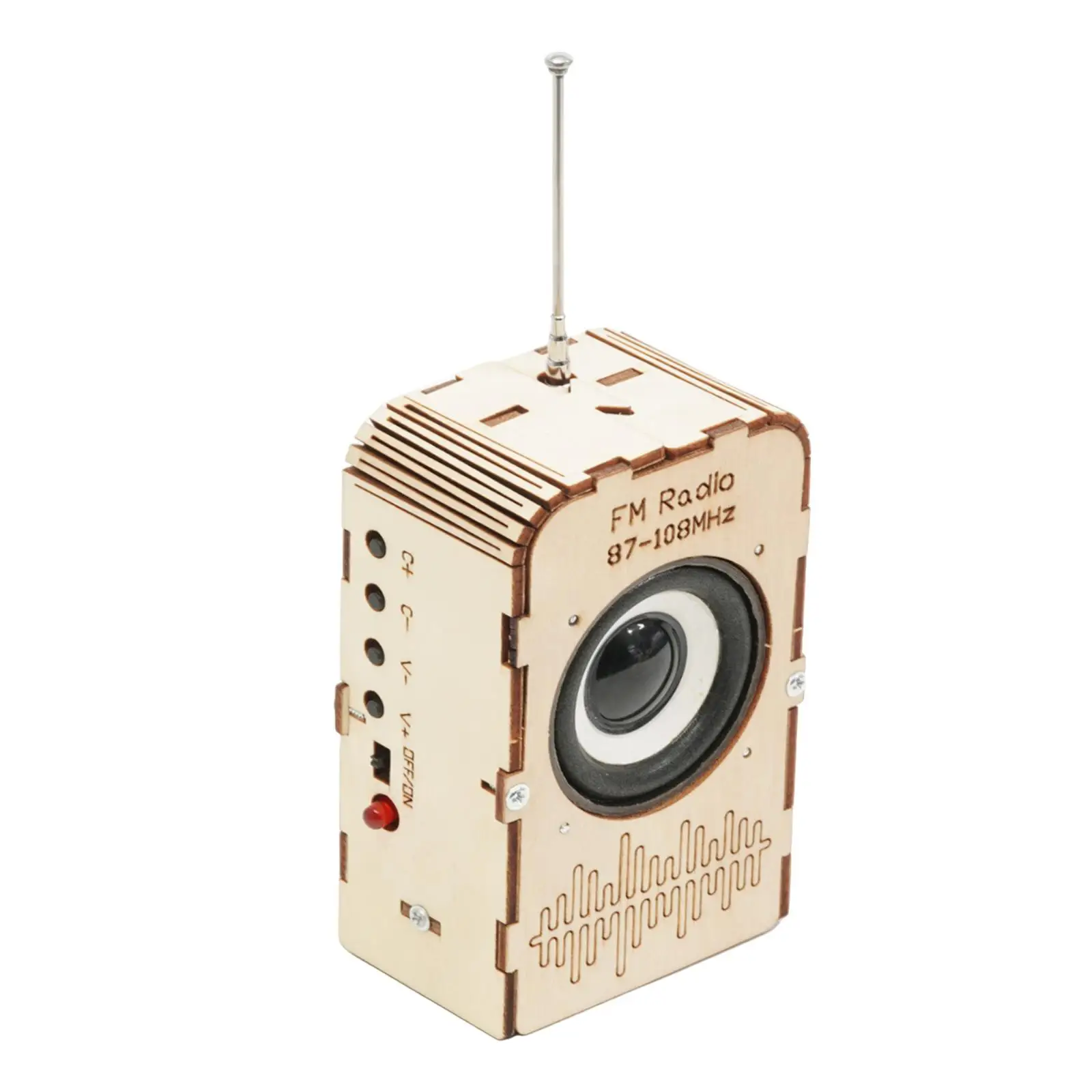 Diy Fm Radio Model Hout Assemblage 3d Puzzel Voor Tieners Kinderen Verjaardagscadeau