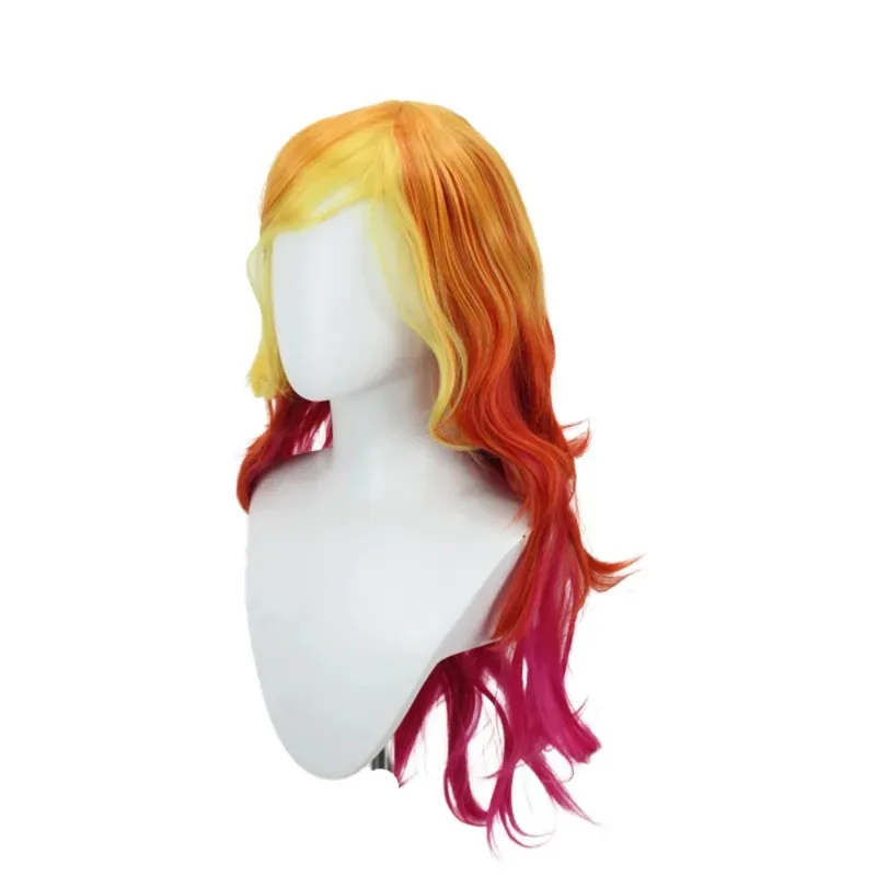 LOL Star Guardian Miss Fortune Peruca Cosplay Cabelo Gradiente jk;6