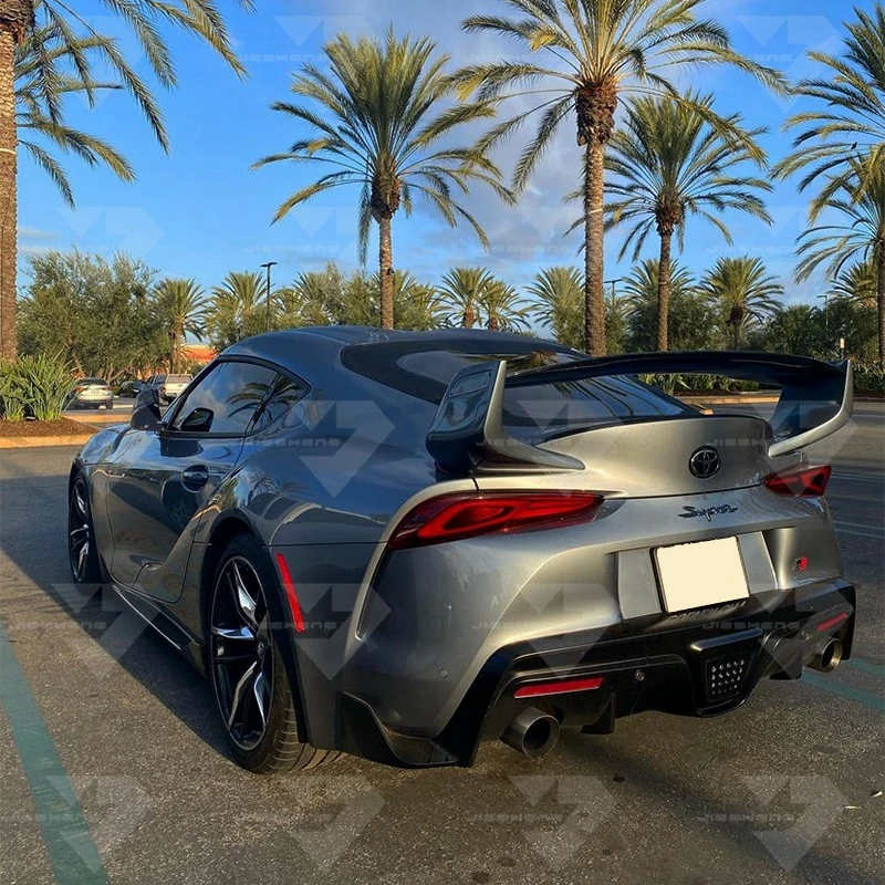 

For Toyota SUPRA A90 2019-2020 high quality Carbon Fiber Rear Roof Spoiler Wing Trunk Lip Boot Cover Car Styling For Toyota SU