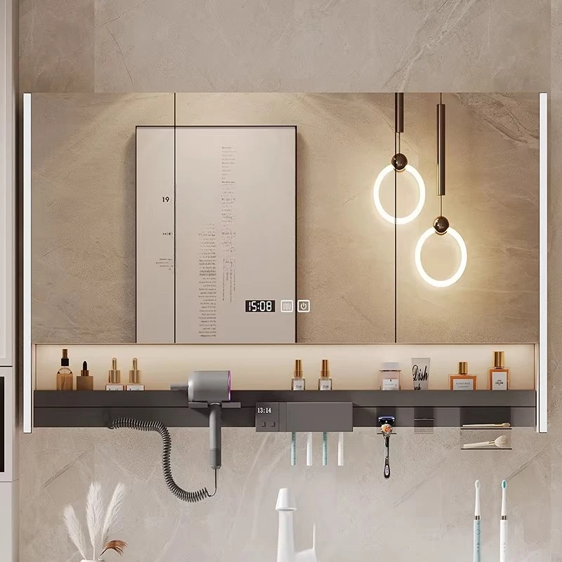 

Многофункциональный умный зеркальный шкаф для ванной комнаты, отдельно стоящий зеркальный шкаф для туалета