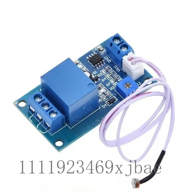 Photosensitive Resistor Relay Control Module, 5V 12V DC Automatic Brightness Detection Light Control Switch Board