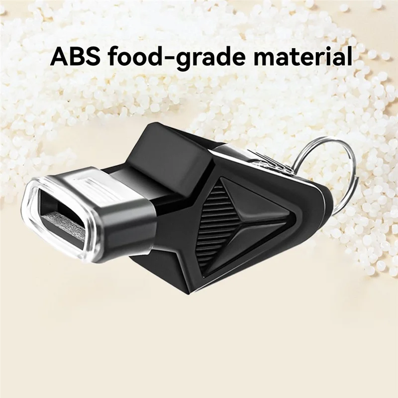 Kit de apito esportivo profissional, árbitro de basquete, futebol, sem sementes, apito de plástico, ferramenta de sobrevivência de emergência, preto