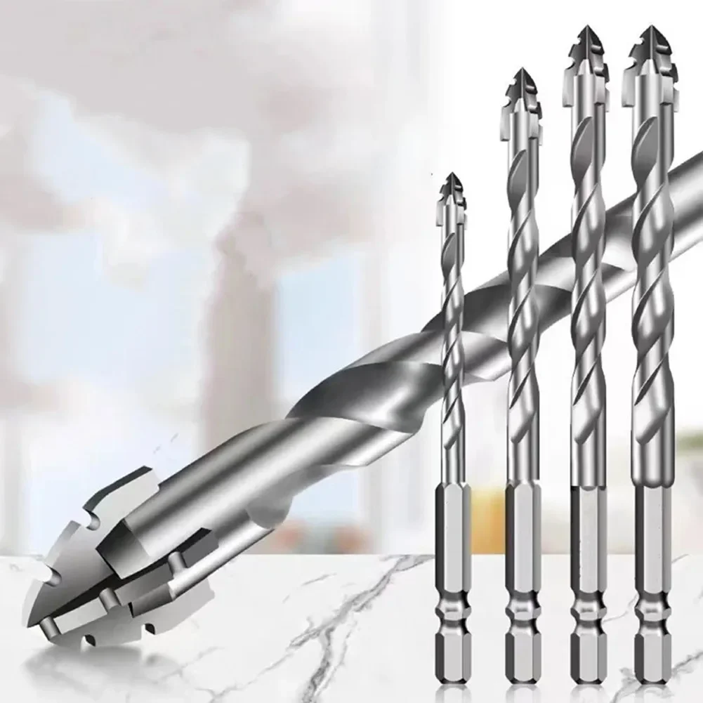 5pcs Eccentric Drill Bit Set for Hard Materials For Glass Tile Concrete 4/6/8/10/12mm Smooth Operation Precise Results