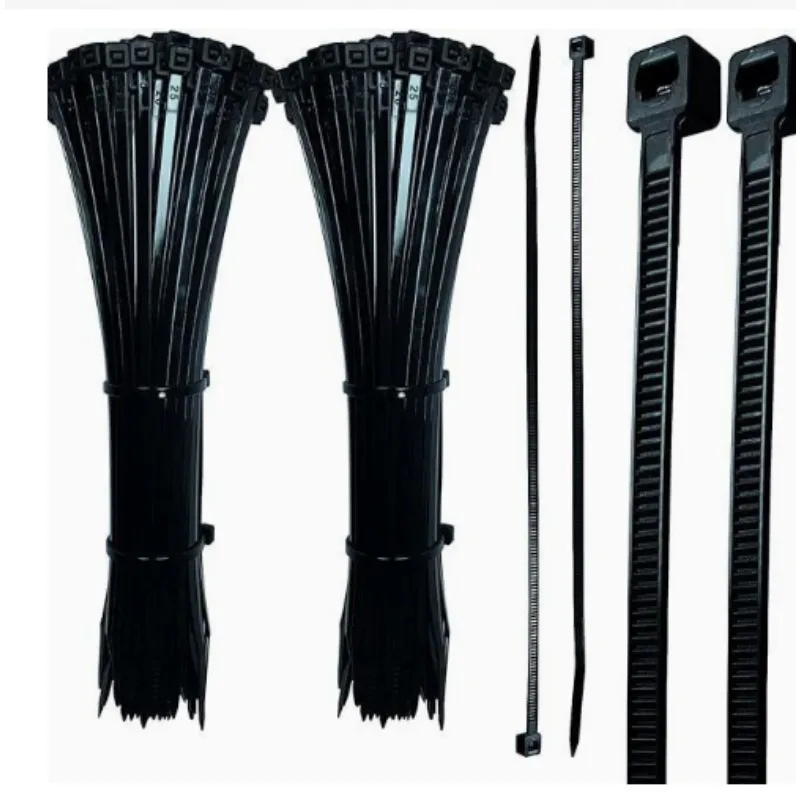 100 PCS Black Self-Locking Nylon Cable Ties Zip Fastening Strap Set Home Improvement Fastening Ring Zip Wraps Strap Tie