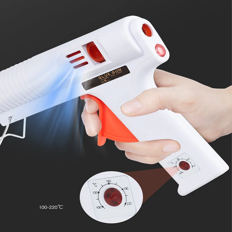 30/60W Hot Melt Glue Gun Mini Household Industrial Silicone Guns DIY Crafts Arts Heat Temperature Thermo Electric Repair Tool