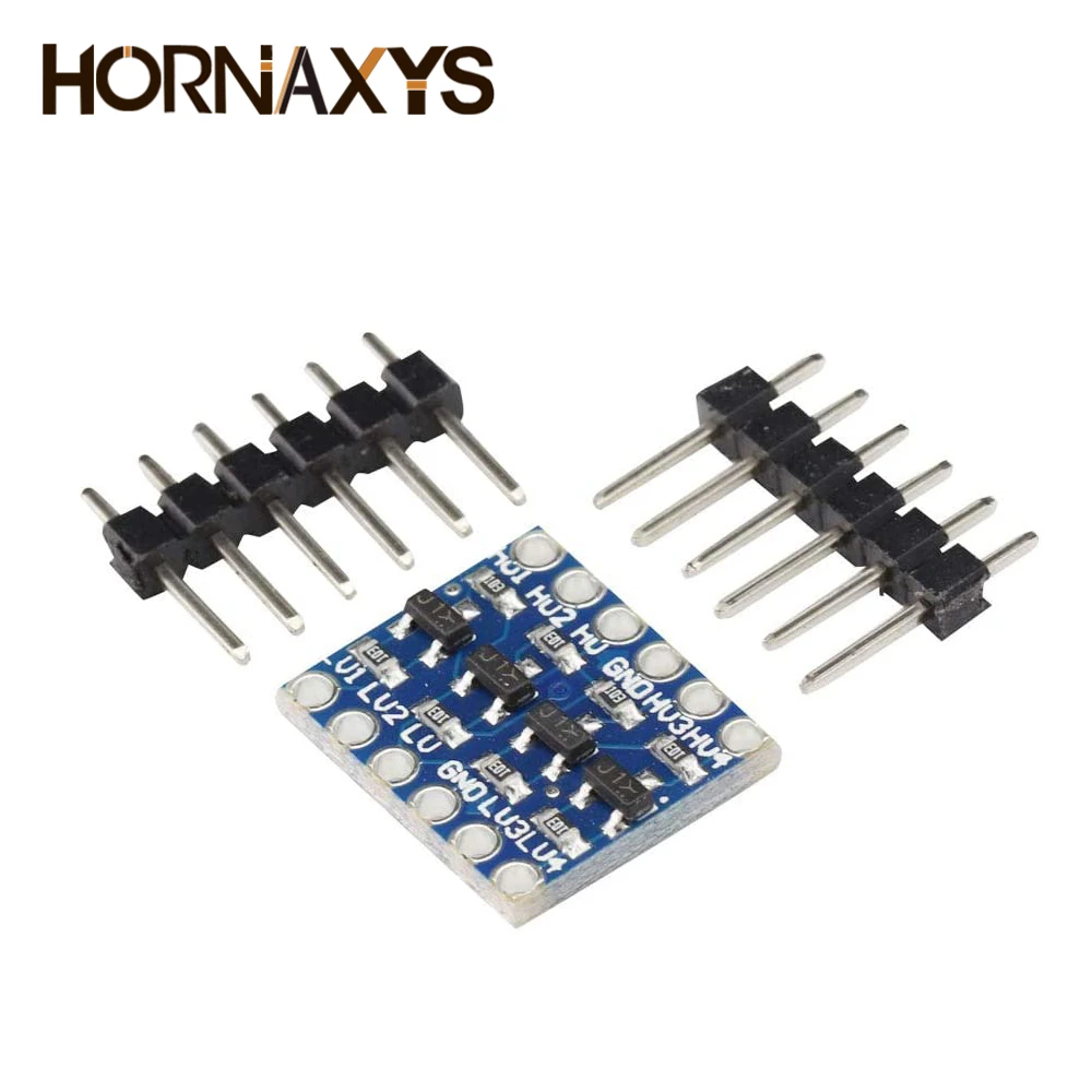 Convertidor de nivel lógico IIC I2C, 10 piezas, 4 canales, módulo bidireccional, 3,3 V a 5V, cambiador para Arduino