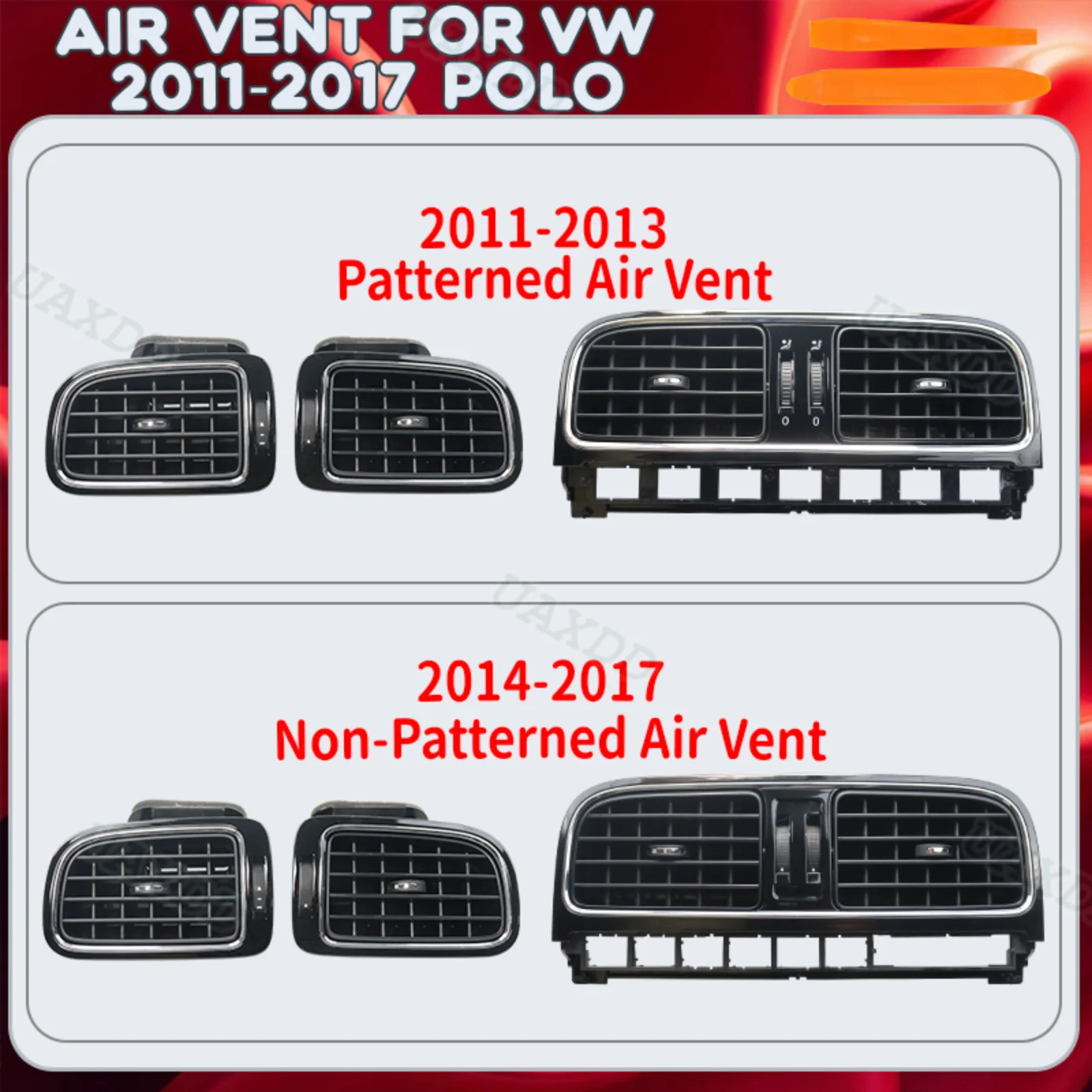 air conditioning For VW 2011-2017 POLO HVAC Kit A/C assembly outlet Automotive 2 Din Car vent grille equipment Parts ventilation