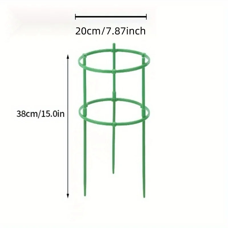 2/4Packs Plant Support Stake Stackable Garden Flower Support, Plant Stakes for Indoor Outdoor Plants Flower Climbing Plants