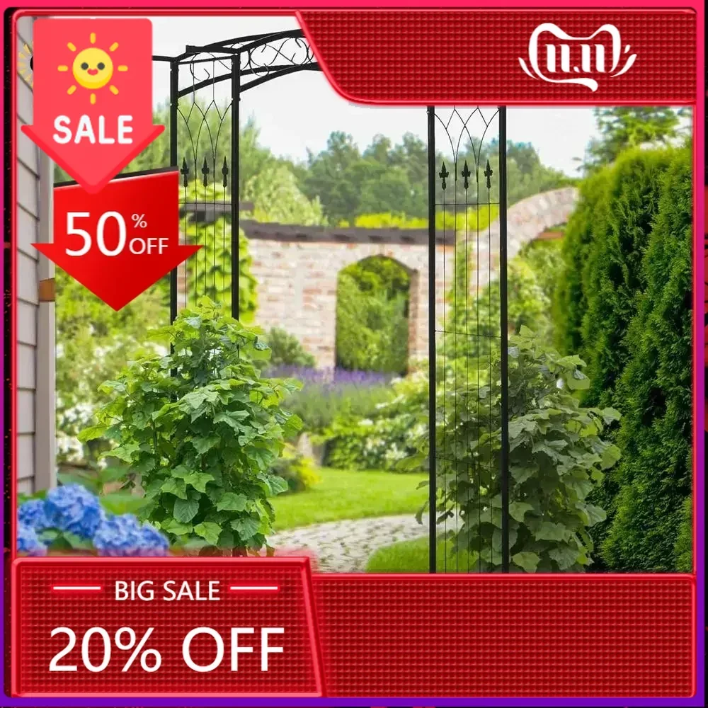 

Бестселлер: Металлическая садовая арка-пергола для вьющихся растений, идеально подходит для свадебных церемоний и мероприятий на открытом воздухе
