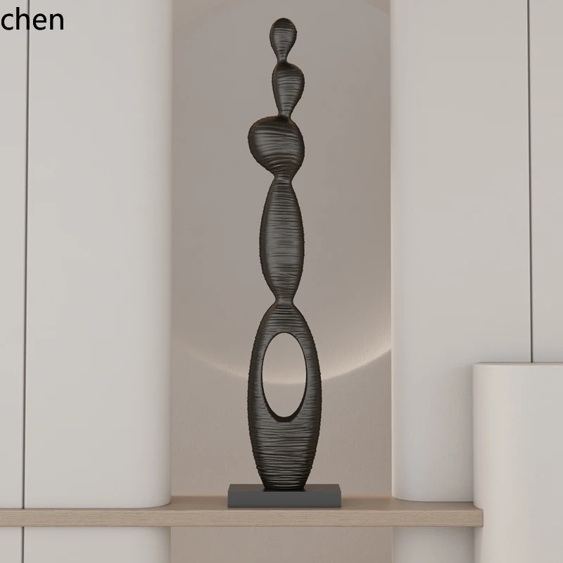 ZMLArt Sculpture Entryway Tall Ornament Living Room Niche TV Cabinet Floor Soft Decoration