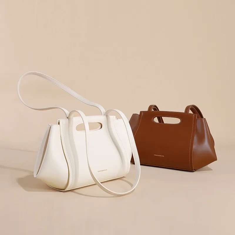 Sac à bandoulière en cuir véritable pour femme, sac à main Hobos, sac à main design, sac fourre-tout en cuir de vachette pour femme, document solide, mode initiée féminine, 100%