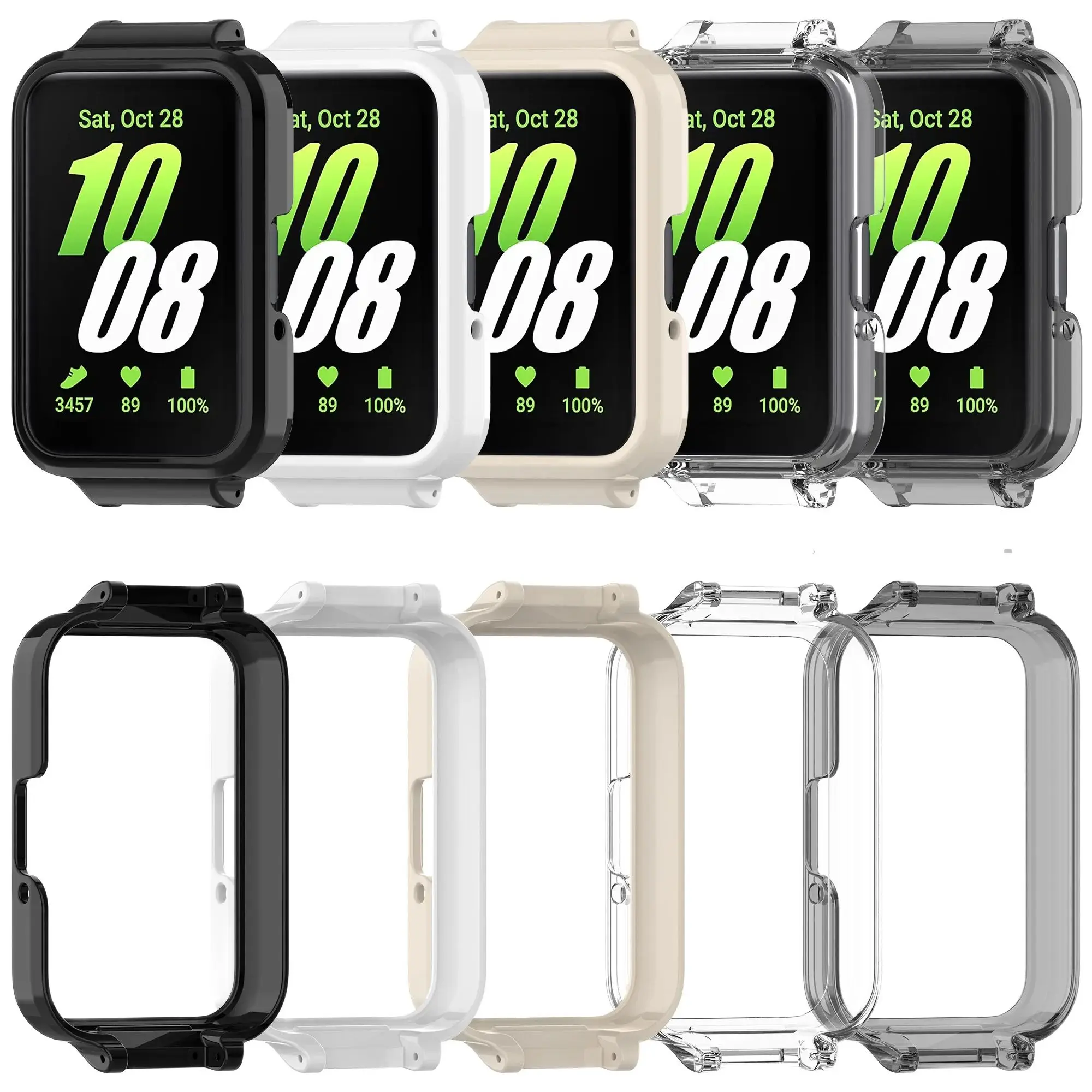 Hollow PC Protector Case For Samsung Galaxy Fit 3 Hard Cover Assemblable Strap Protective Shell for Galaxy Fit 3 SM-R390 Cases