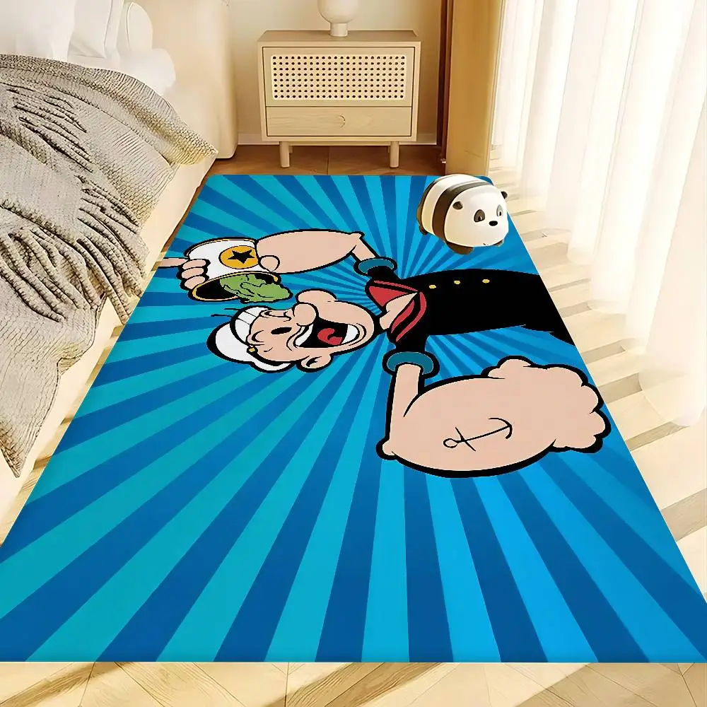 Cartoon Character P-Popeye Entrance Door Mat Nordic Style Bedroom Living Room Doormat Home Balcony Anti-Slip Modern Home Decor