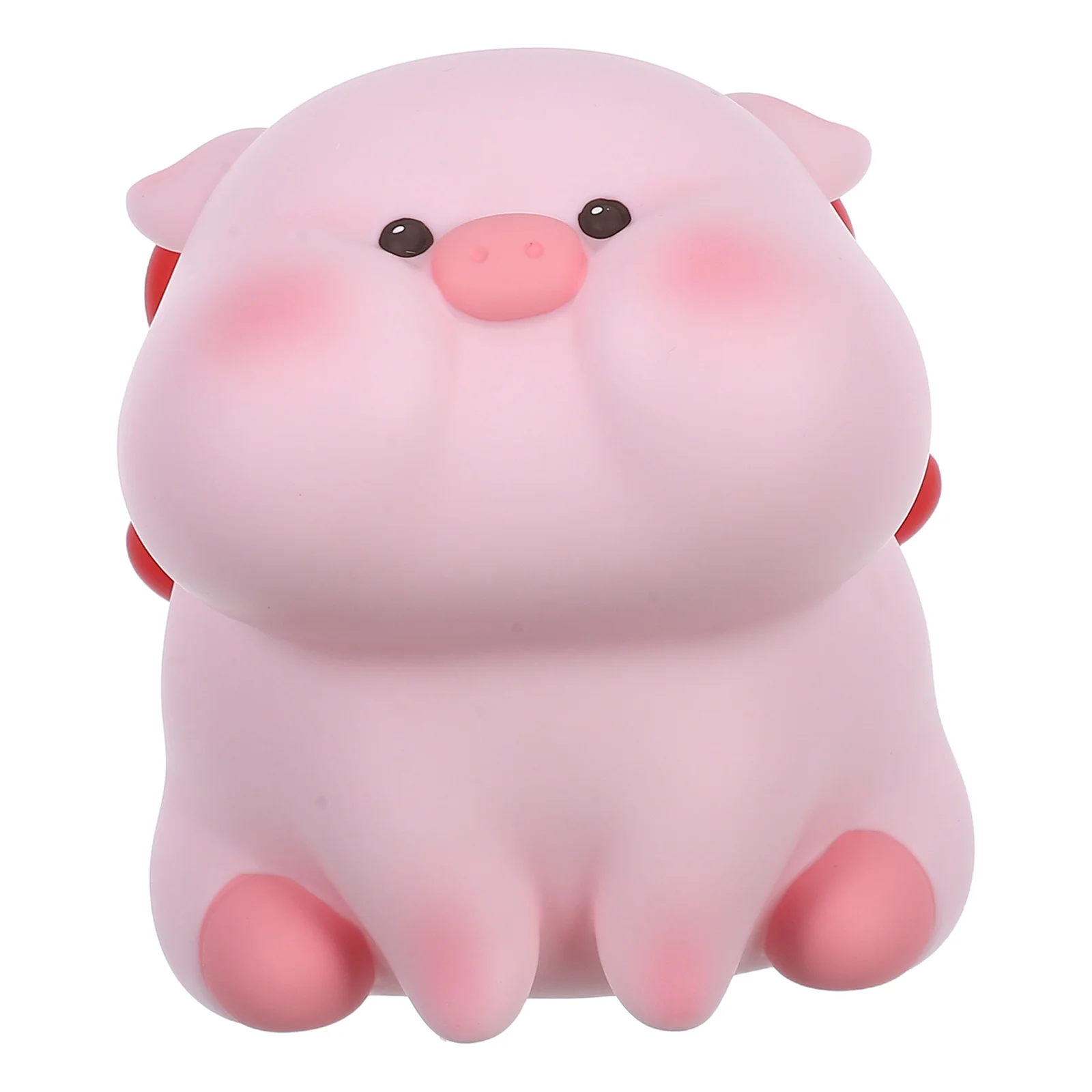 창의적인 돼지 저금통 돼지 모양 비닐 동전 용기 돈 저축용 귀여운 데스크탑 장식용 현금 보관함 선물 아이디어