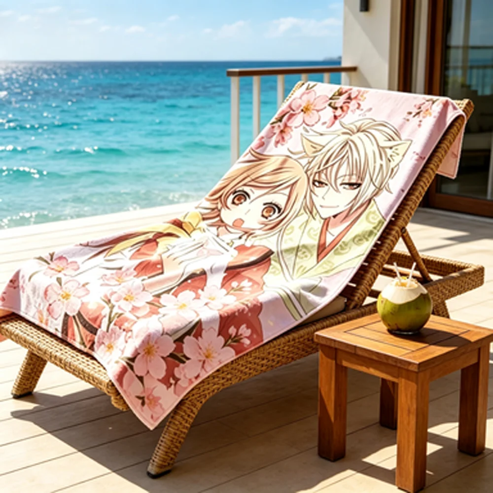 Kamisama-Kiss-Comics-Anime Bath Towel Soft Absorbent Quick Dry for Sports Swimming Fitness Beach Outdoor Activities