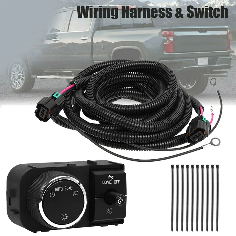 

25858705 Car Fog Light Wiring Harness & Switch For 07-14 Chevy Silverado 07-13 GMC Sierra