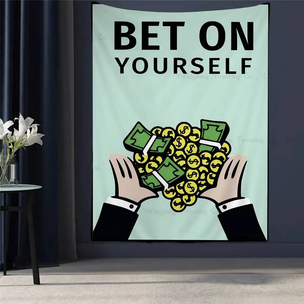 

Game Monopoly Tapestry Art Printing Art Science Fiction Room Home Decor Home Decor