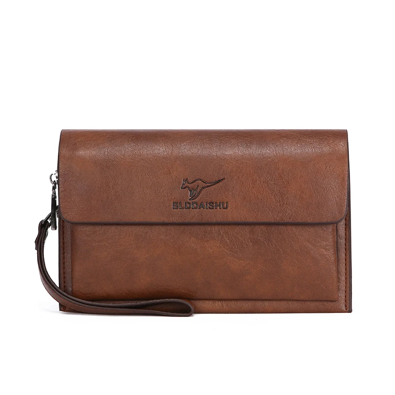 

Новые высококачественные кожаные длинные кошельки в стиле ретро с двойной молнией для мужчин, кошелек для карт с 12 слотами, деловой клатч, держатель для карт 클러치 백