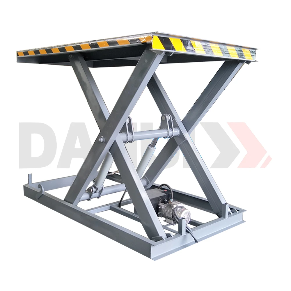 DAHUI Industrial Fixed Steel Scissor Lift Table Electric Hydraulic Lifting Platform  2500x2000mm Customizable