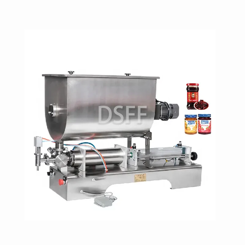 

Factory Price Large Semi-Automatic Horizontal Filling Machine Single Head Paste Liquid Filling Mixer