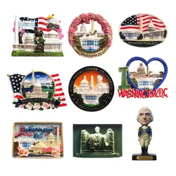 North America USA Washington Fridge Magnets Tourism Souvenir Refrigerator Magnetic Sticker Collection Gift