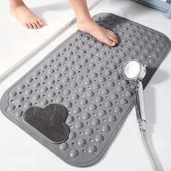 Washable Bathroom Non Slip Pad with Suction Cups Anti Mould Foot Massage Area Shower Carpet Stall Floor Mat Bathing Accessories