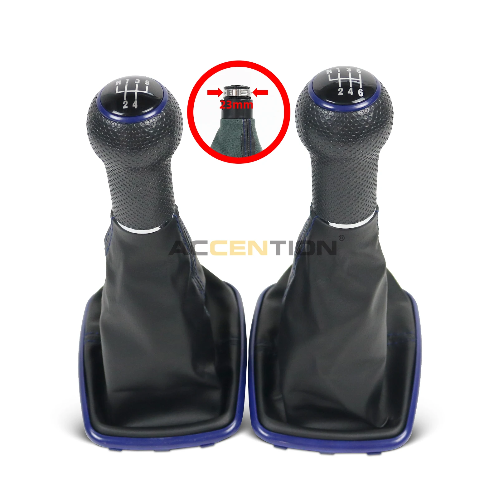 23MM For VW Golf 4 IV MK4 GTI R32 Bora Jetta 1999-2004 5 / 6 Speed Car Gear Shift Knob With Boot