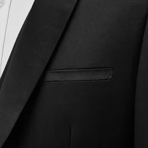 رجالي ثلاث قطع بدلة رسمية خضراء طوق سترة بنطلون فستان زفاف أفضل 10 بدلات رجالية رخيصة مبيعا - No2