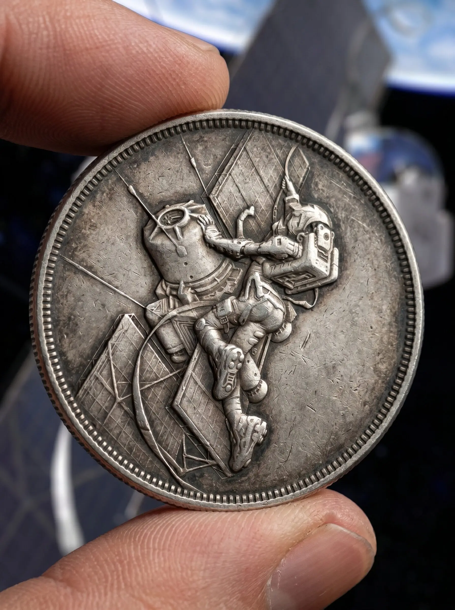 Science Fiction Creative Relief Two-dimensional Custom Coin Coleccionables