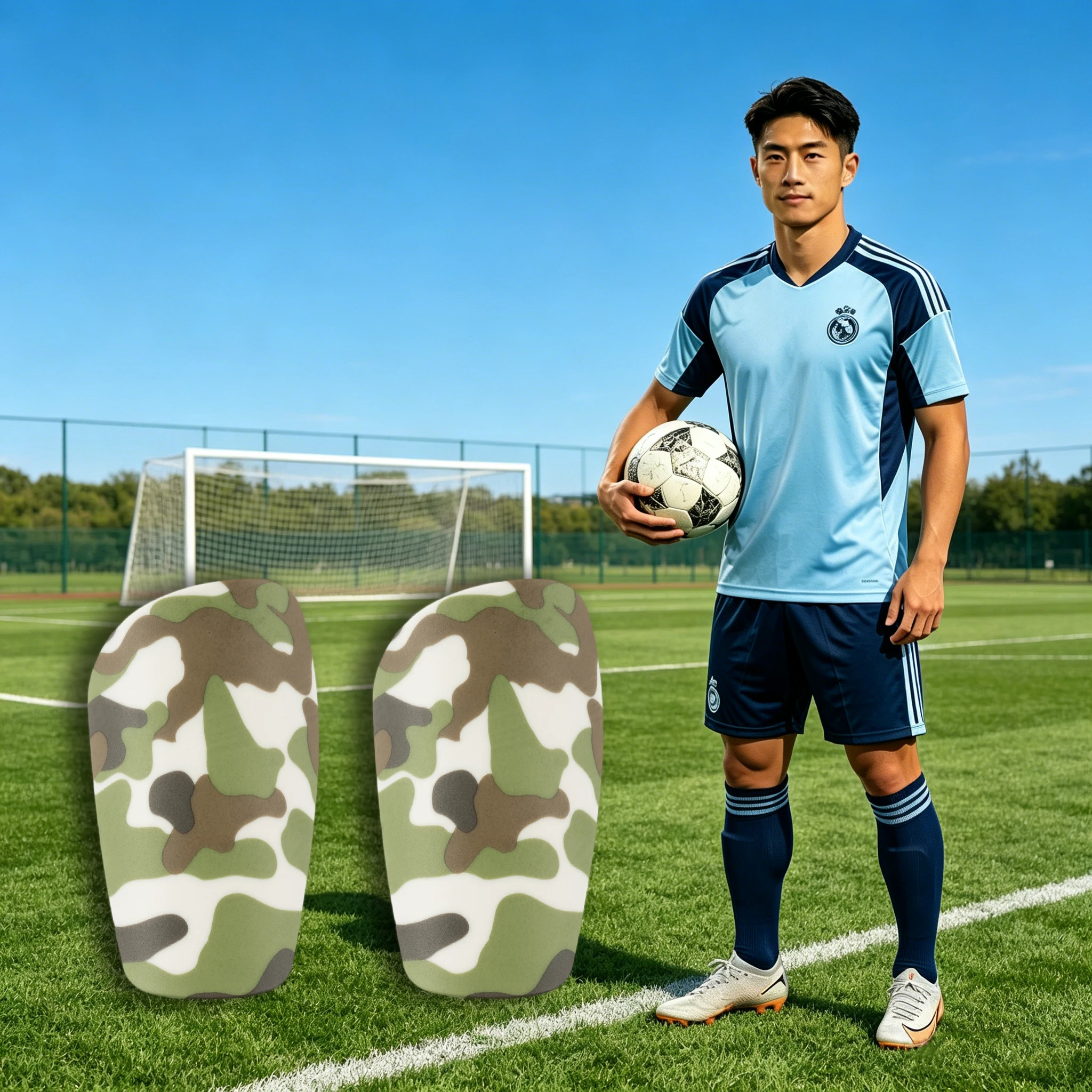 Professional small size football shin guard, mini master board, shin guard with football pattern, small shin guard