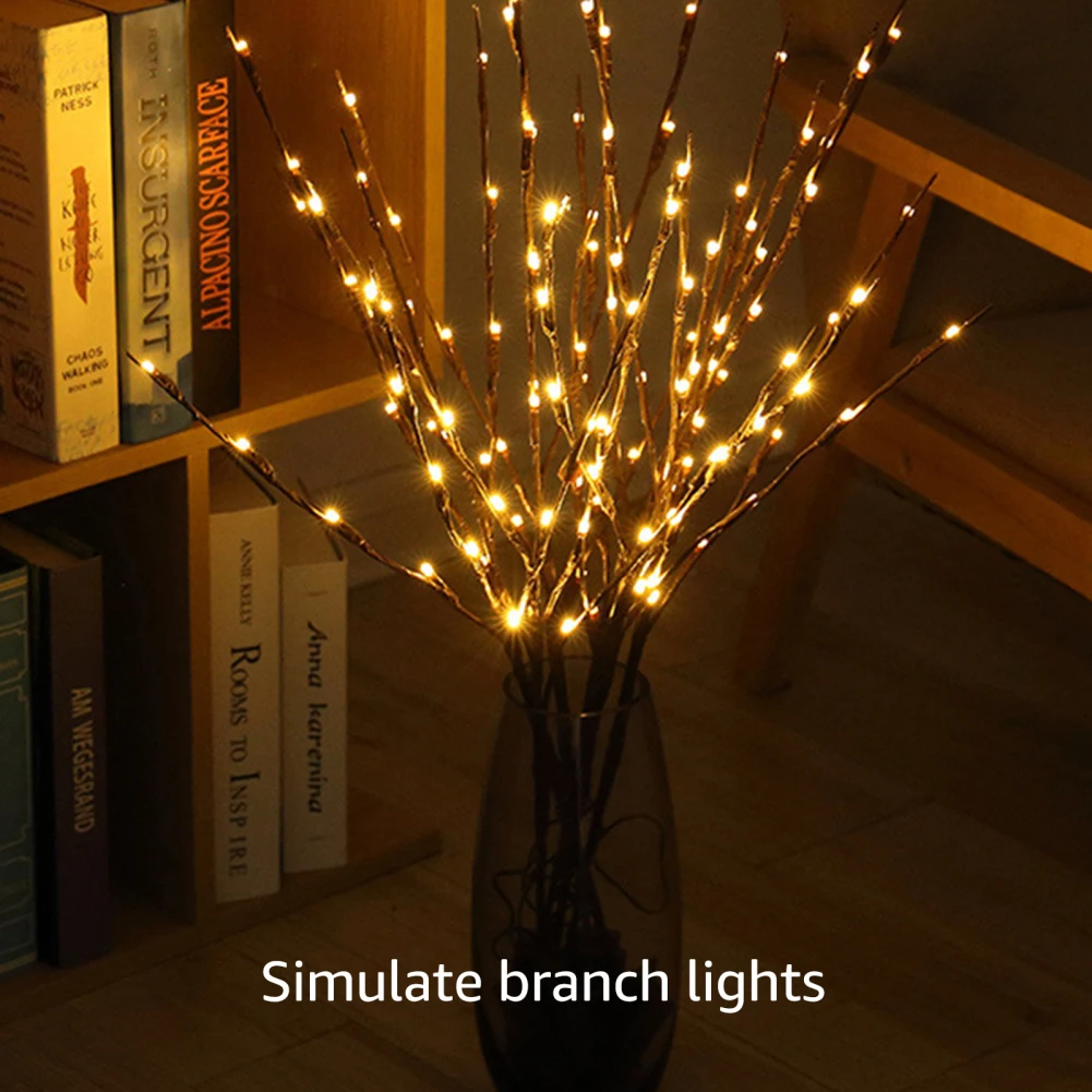 

LED Twig Branches Light With 20 LED Light Bulbs Artificial Tree Branch Fairy DIY Decoration Lights For Living Room Bedroom