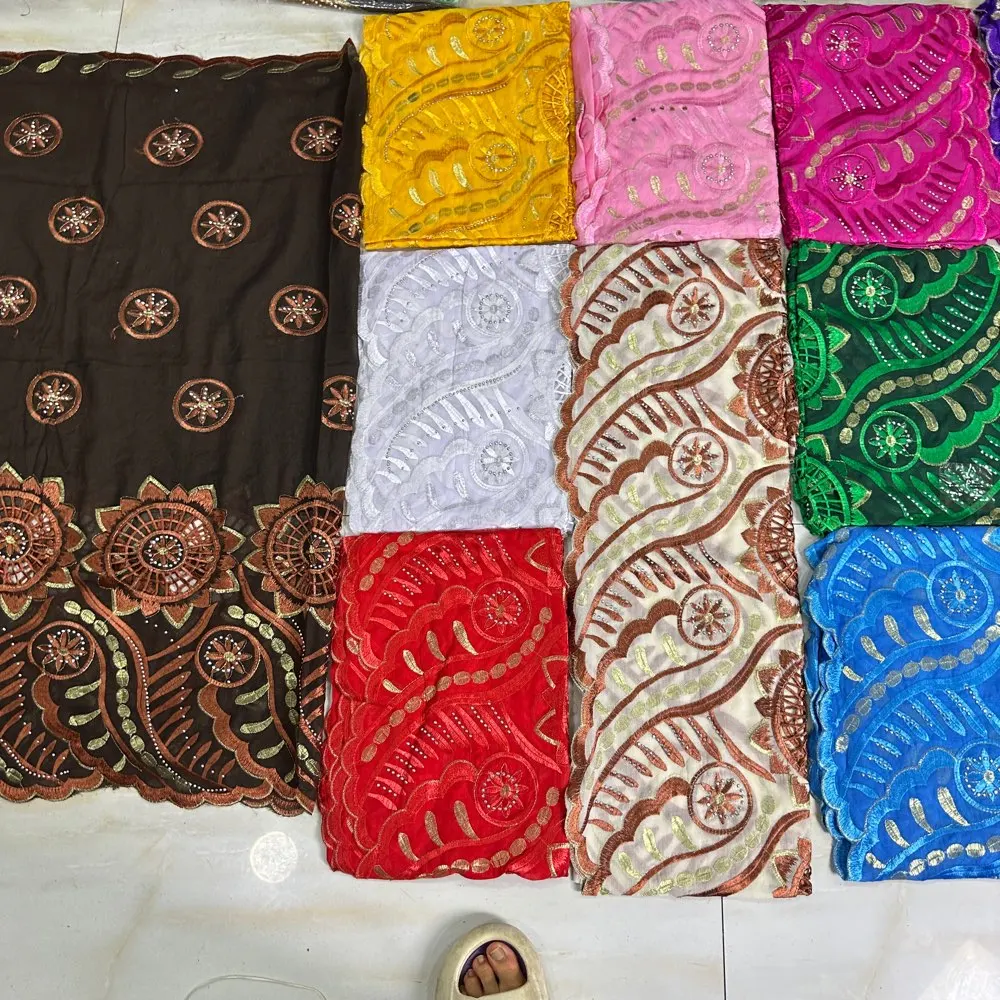 2026 Neuer Afrikanischer Islamischer Damen-Schal Modischer Pashmina-Turban Gebetstuch 100% Baumwolle Bestickter Schal Muslimischer Party-Hijab für Damen – Detail 22