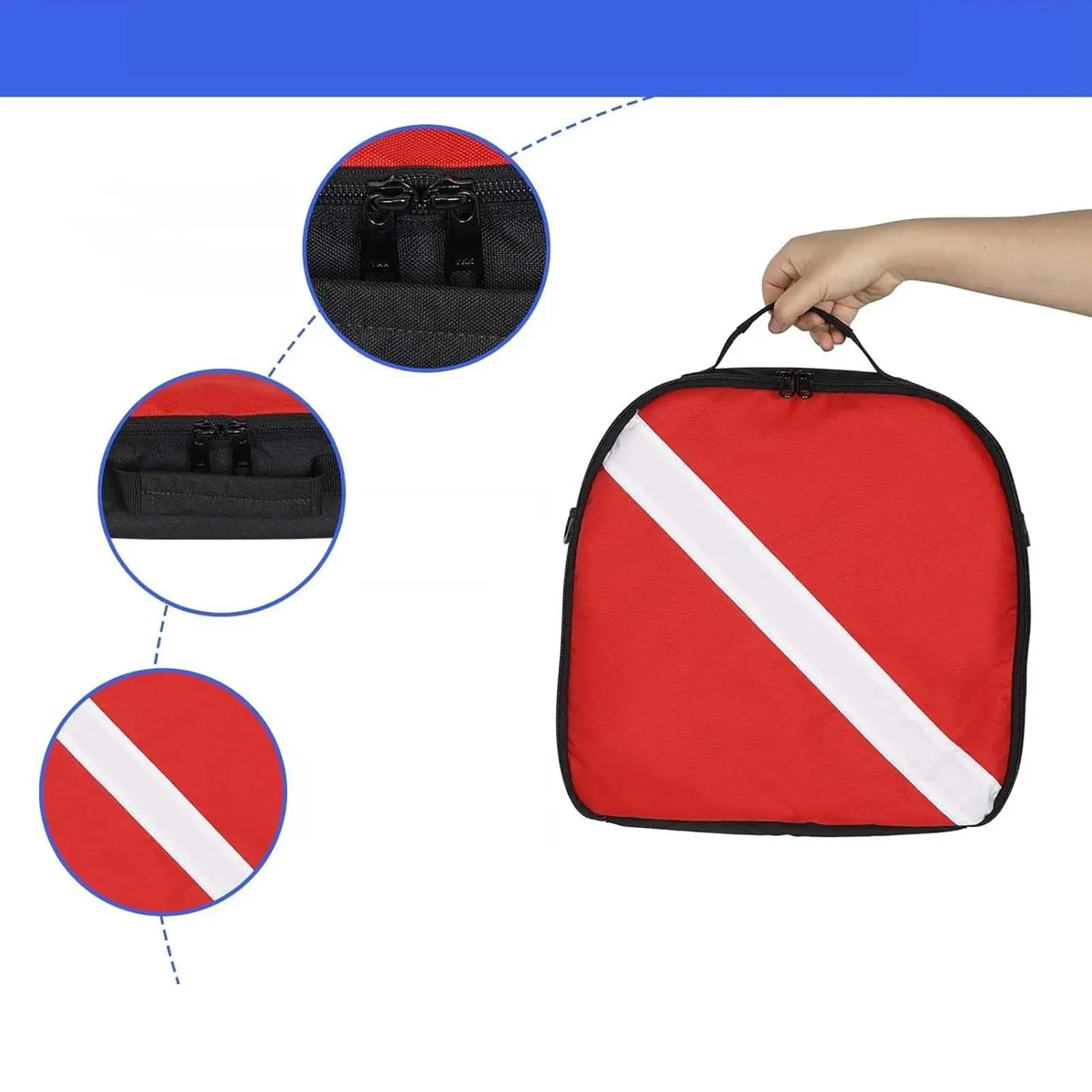 

Scuba Regulator Bag Protection, Durability, Portable, with Zipper Multifunctional Storage Nylon Diving Regulator Protective Bag